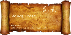 Smideg Anett névjegykártya
